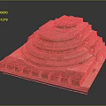 Historic Stepped Architecture With Circular Top And Square Stone Base Design