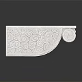 Stone Architectural Decorative Bracket With Intricate Carved Scroll Patterns And Classic Design