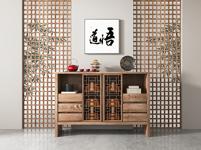 New Chinese Sideboard 3d model