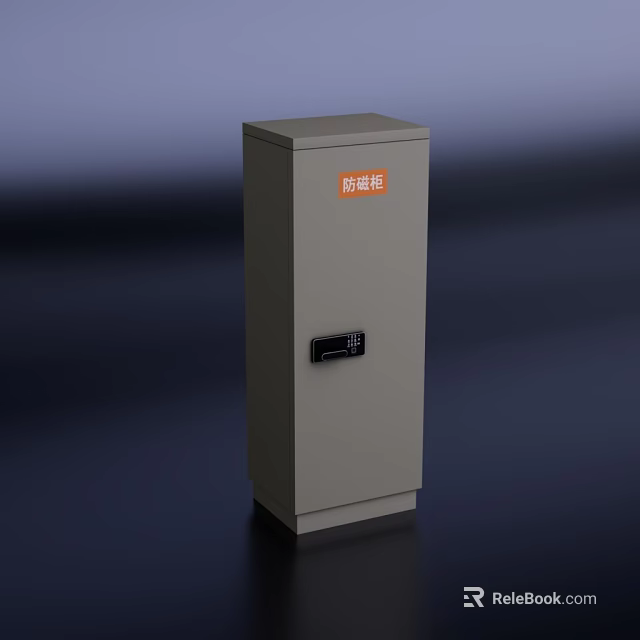 Sturdy Magnetic Shielding Cabinet With Secure Lock And Durable Metal Design 3d model 