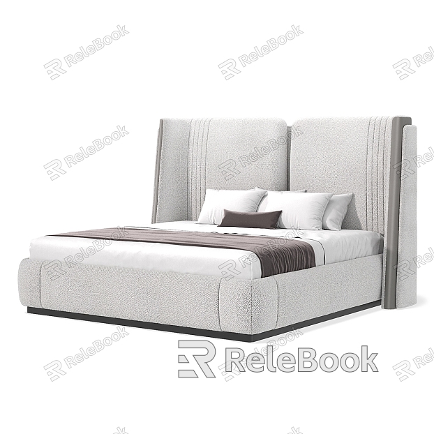 Modern Simple Double Bed model