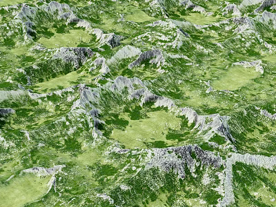 Modern Mountain 3d model Modern Mountain 3d model