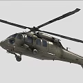 Military Green Helicopter In Flight With Twin Rotor And Extended Landing Gear