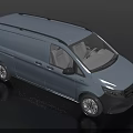 Silver Cargo Van Modern Design Exterior With Roof Rails Sleek Body And Commercial Features
