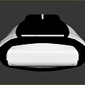 Modern Black And White Handheld Electric Shaver For Personal Care With Sleek Design
