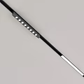 Lighting Combination Featuring Black Long Strip Design With LED Lights And White Accent For Indoor