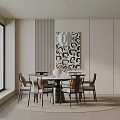 Modern table combination 3d model