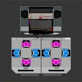DDR MIX Dance Arcade Machine With Screen Dance Pads Handrails And Speakers