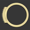 Gold Ring With Colorful Gemstones Red Green And Clear Diamonds Shiny Design
