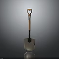 High Quality Hardware Tool Shovel With Orange Handle And Metal Blade