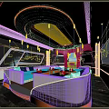 Modern Yacht Cabin Interior With Large Windows Ocean View Luxury Sofas And Ambient Lighting
