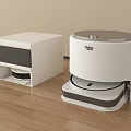 Smart Machines Pilote Automatic Cleaning Devices With White Design For Home Floor 3d model