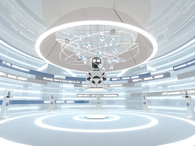 Science and Technology Future Robot Exhibition Hall Booth Exhibition Space Exhibition Hall 3d model