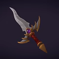 sword bat sword magic sword game weapon cartoon weapon cold weapon game equipment dagger sword snake sword 3d model
