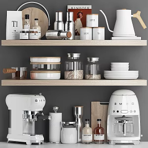 Modern Kitchen Supplies Kitchenware Appliances 3d model