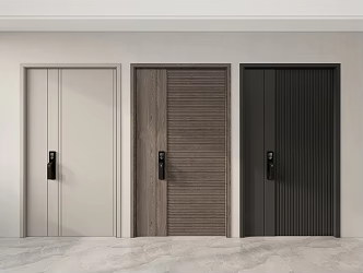 Modern security door 3d model