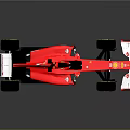 Red Formula 1 Racing Car With Aerodynamic Design And Racing Wheels