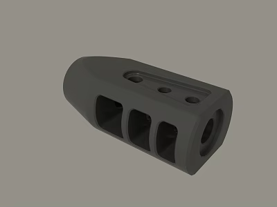 Other Durable Black Mechanical Component With Multiple Holes And Grooves Design 3d model