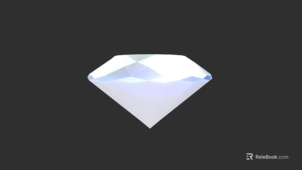 Sparkling Clear Diamond Jewelry Piece With Brilliant Cut And Elegant Design 3d model 