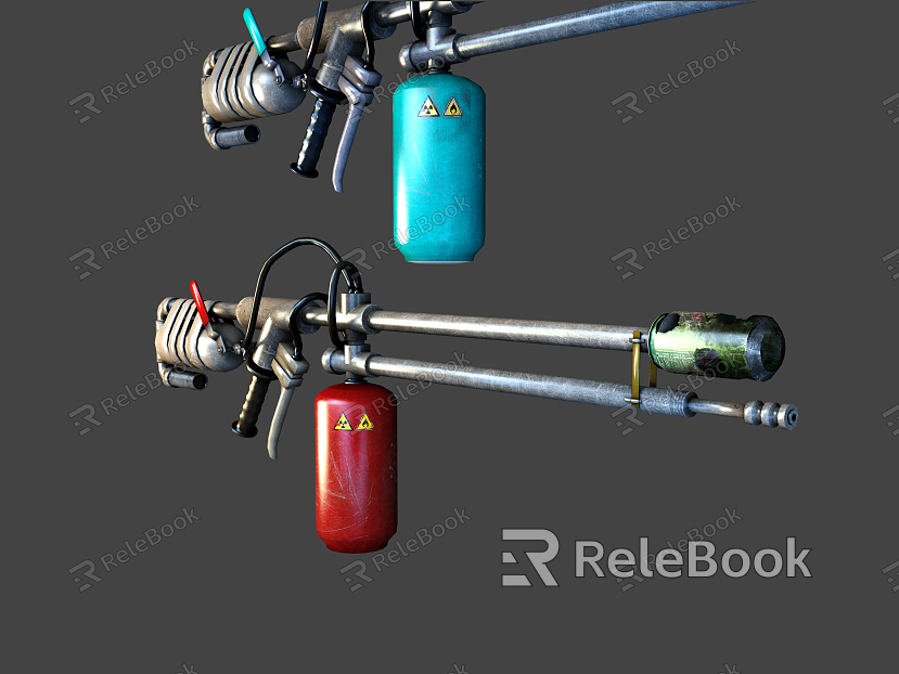 Industrial LOFT flamethrower model