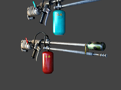 Industrial LOFT flamethrower model