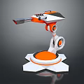 laser tower turret turntable sci-fi tower defense game tower defense sci-fi turret game turret game turret 3d model