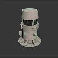 Industrial Equipment with cylindrical body mesh structure base support and top circular cover