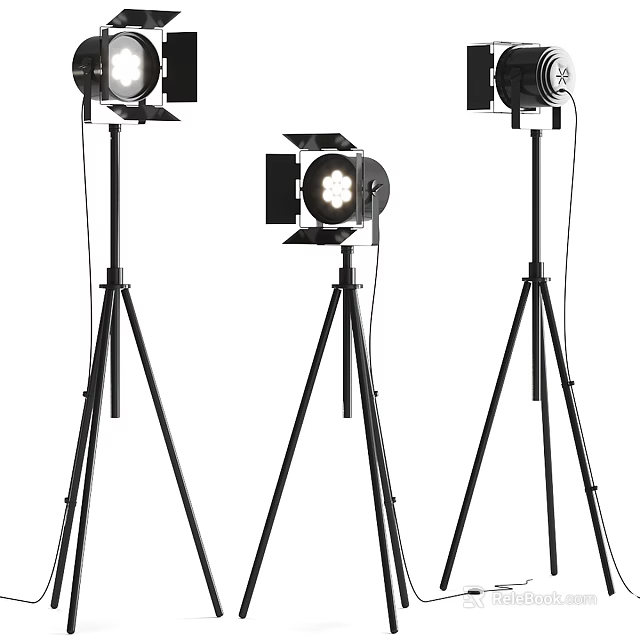 Unique Shaped Floor Lamps as Functional Art in Home Decor 3d model 