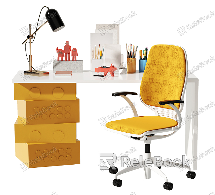 Modern desk chair desk chair combination model