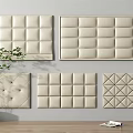 Soft Bag Soft Bag Backrest Bedside Backrest Soft Bag Background Wall Leather Soft Bag 3d model