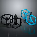 Chromag Bicycle Pedals in Black and Blue with Durable Sturdy Design for Cycling