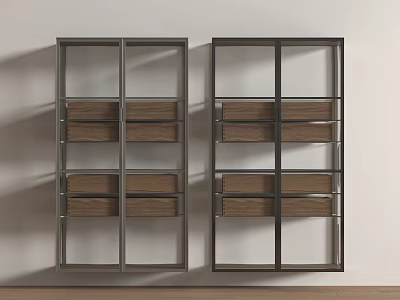Modern Light Luxury Other Cabinet Modern Glass Cabinet Wall Cabinet Hanging Cabinet Decorative Cabinet Display Cabinet 3d model
