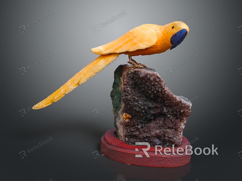 Modern Parrot Xuan Feng Parrot Budgie Shang Parrot model