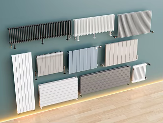 Modern radiator heater radiator electric heater heating plate heater vertical radiator 3d model