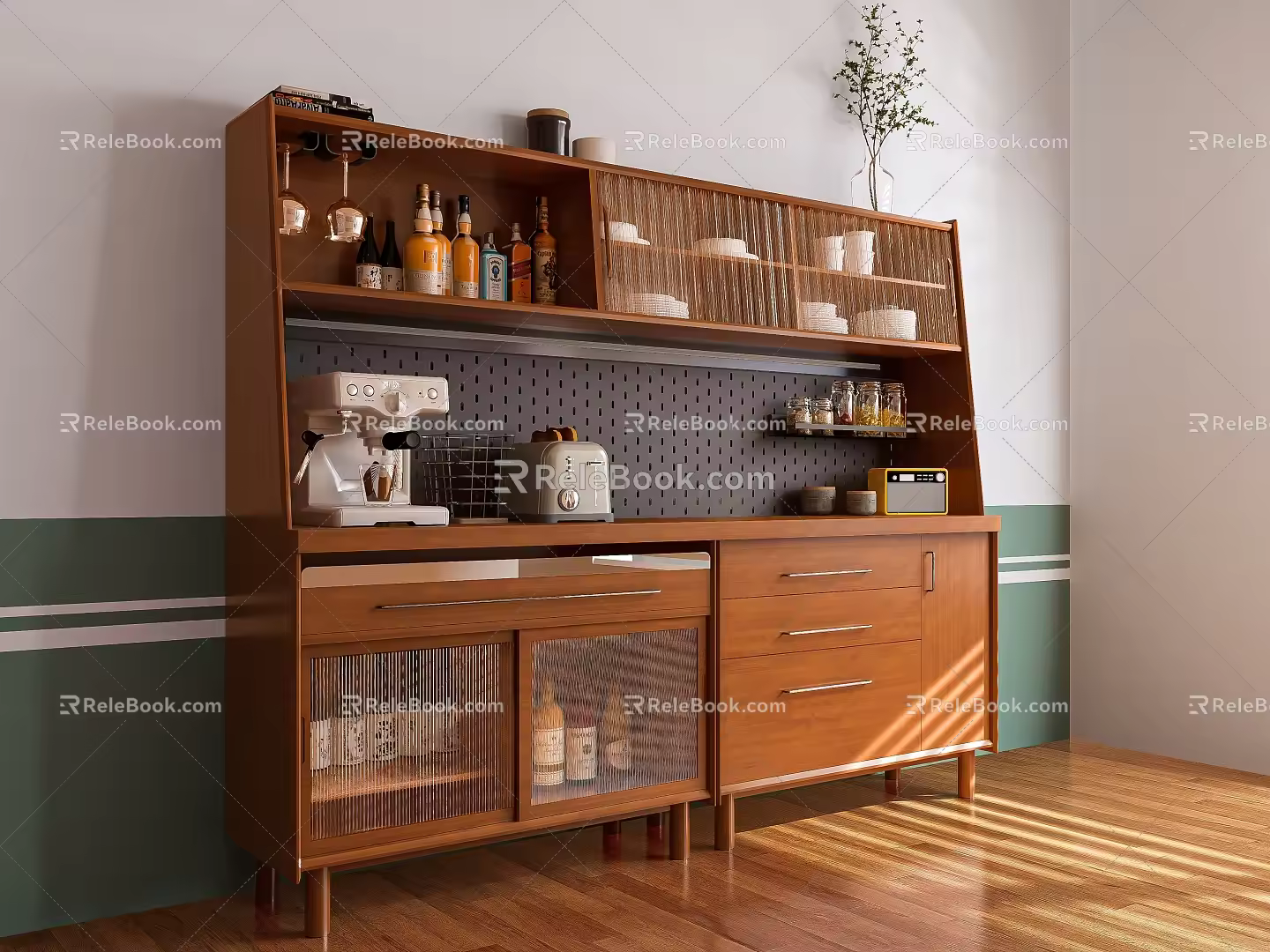 Nordic Log Sideboard 3d model