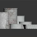 Household Metal Storage Cans With Various Shapes And Lids For Daily Use