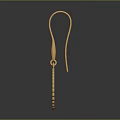 Elegant Golden Earrings With Intricate Snowflake Cutout Design And Shiny Finish
