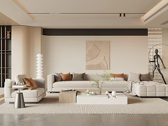 modern living room 3d model