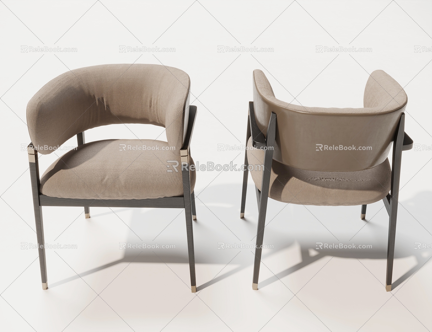 New Chinese Style Chair Leisure Chair Sofa Chair 3d model