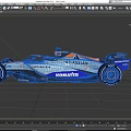 Orange And Gray Formula 1 Car Featuring ATLASSIAN Sponsors And Racing Tires