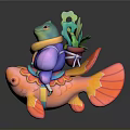 Frog Poison Frog Game Frog Reptile Cold Blooded Animal Reptile 3d model