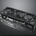 High Performance MSI Graphics Card With Three Cooling Fans For Efficient Heat Dissipation Electronic Device