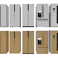 Modern Refrigerators Various Styles And Silver Gold Color Designs For Home Use