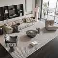 Modern Sofa Coffee Table Combination Sofa Coffee Table 3d model