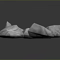 Rock Block Rock Block Rock Specimen Boulder Big Stone Block Rock Stratum Rock Stratum Rock Stratum Rock 3d model