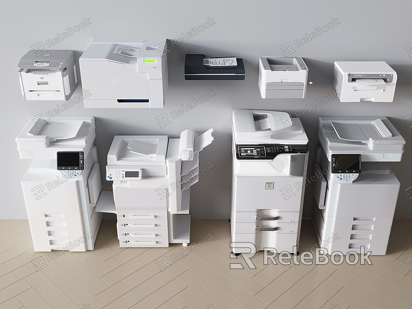 Modern Printer Smart Printer Laser Printer Copier Color Printer Scanner Fax Machine Office Equipment model