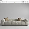 Modern Multiplayer Sofa BOBA Multiplayer Sofa Marshmallow Sofa 3d model