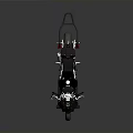 Modern Sleek Black Motorcycle With Carbon Fiber Panels And Shiny Reflective Surface Design