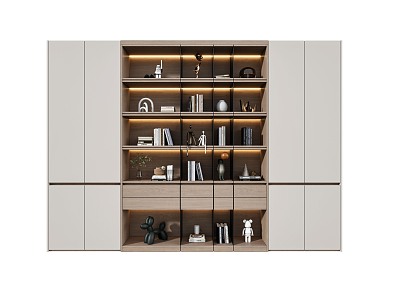 Modern bookcase model