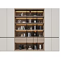 Modern bookcase 3d model